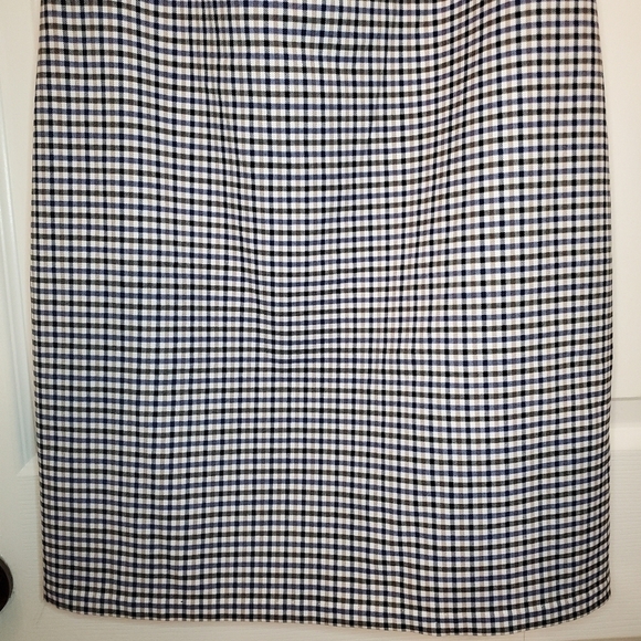 Banana Republic Plaid Sleeveless Dress Sz 0 Ruffle Split Sleeve - Picture 4 of 11